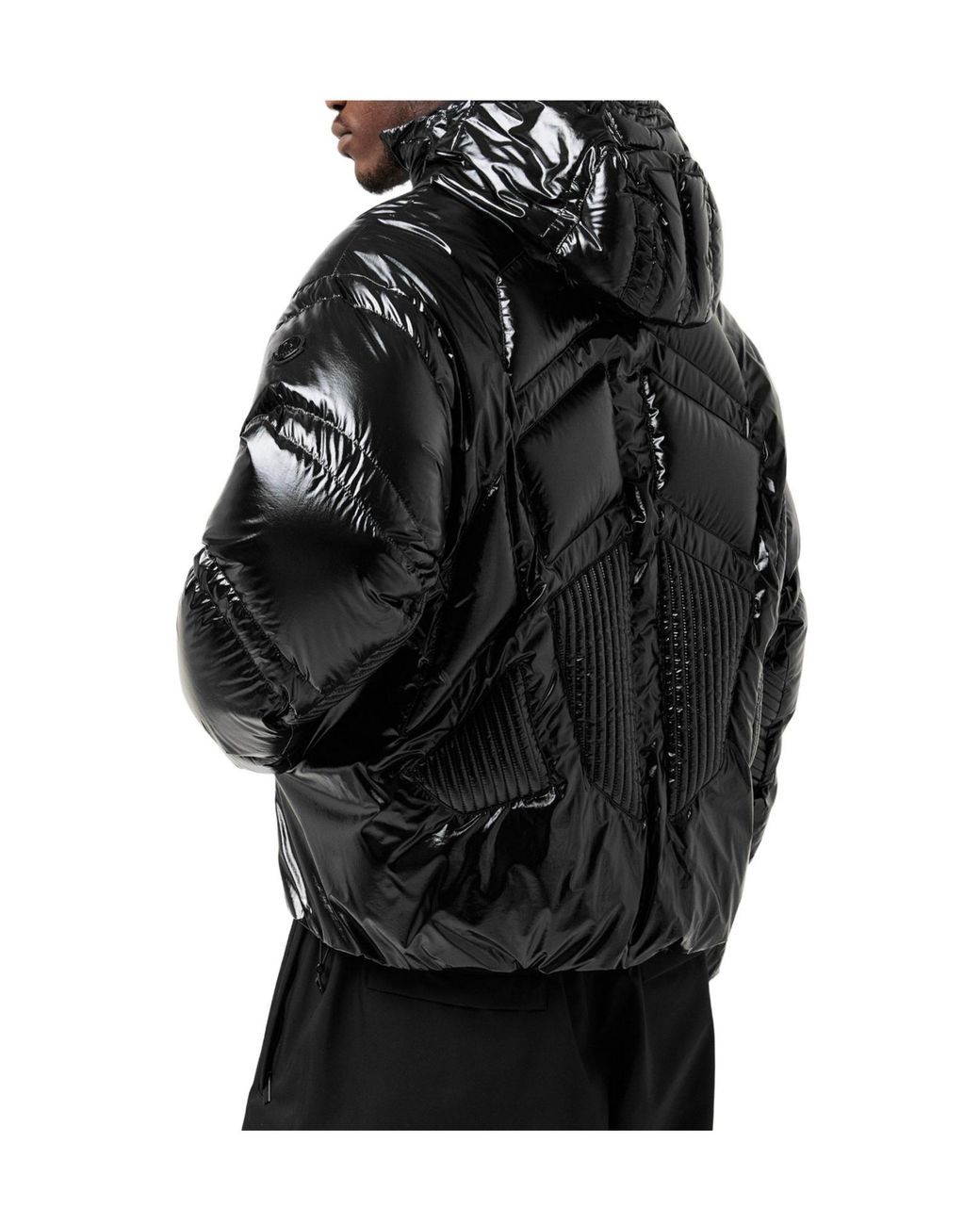 Moncler Black Bahianinha Hip Length Long Sleeve Short Puffer Jacket for men