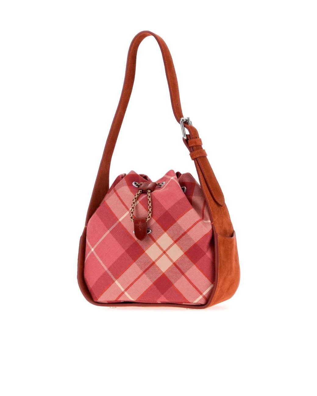 Vivienne Westwood Pink Plaid Shoulder Bag