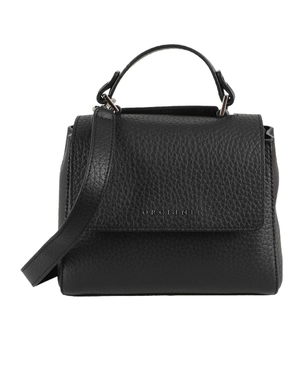 Orciani Black Sveva Soft Mini Shoulder Bag