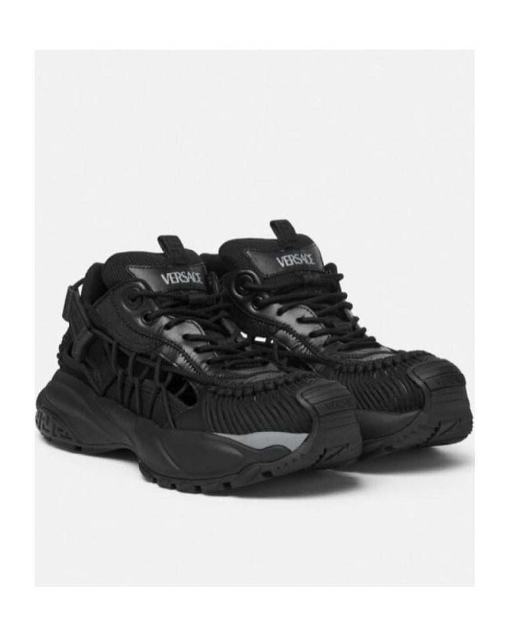 Versace Black Mercury M-Vs-01 Lace-Up Sneakers for men