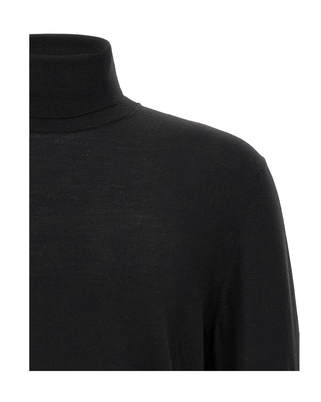 Zanone Black Turtleneck Jumper for men