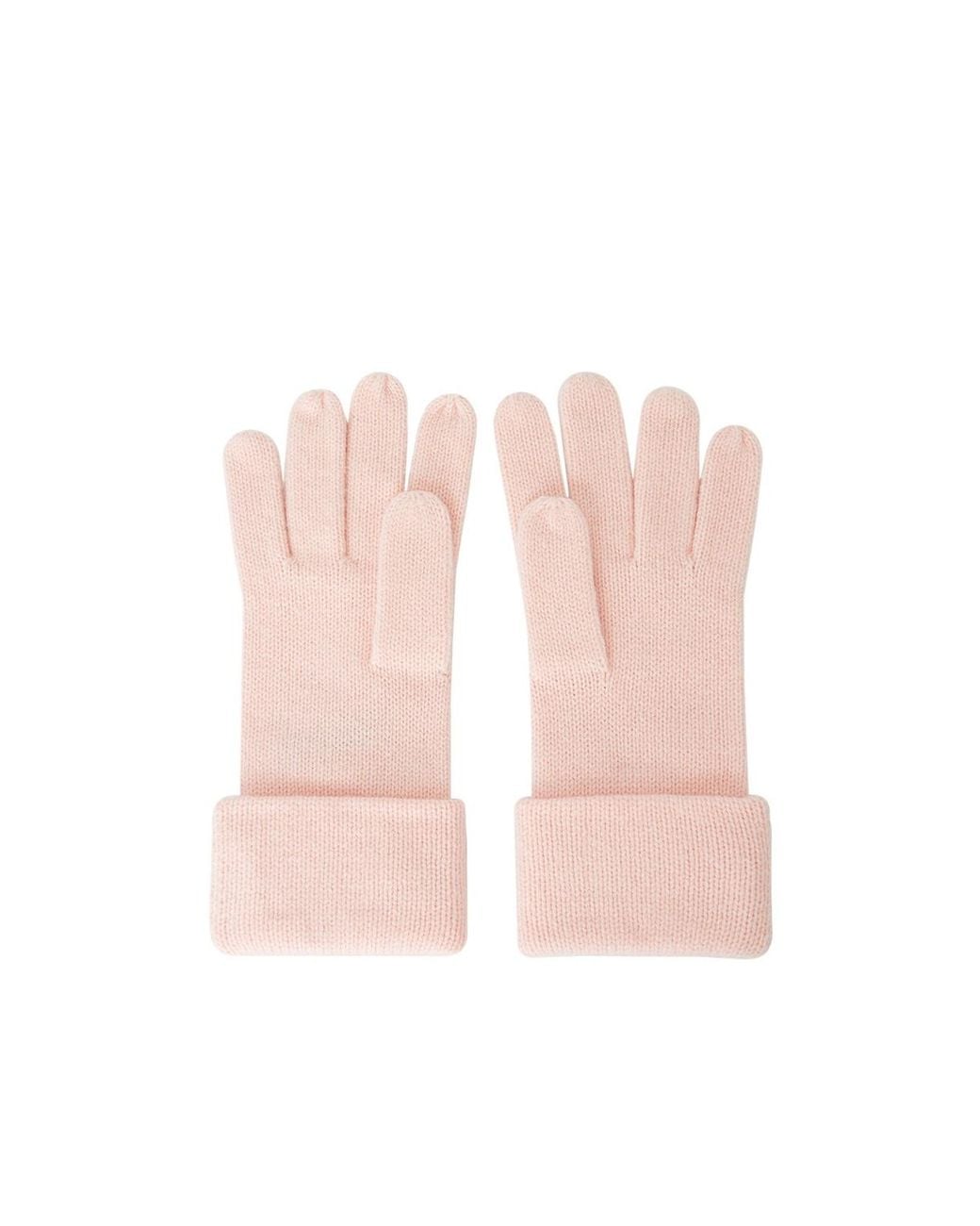 COACH Pink Iconic Embossed Knitted Gloves