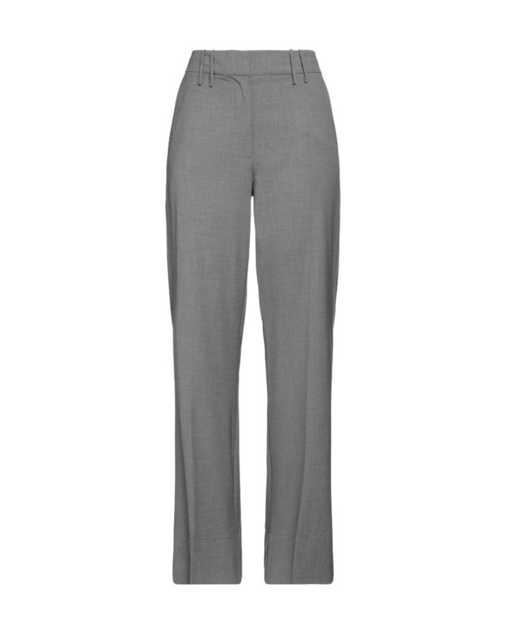 Ganni Gray Flared Trousers