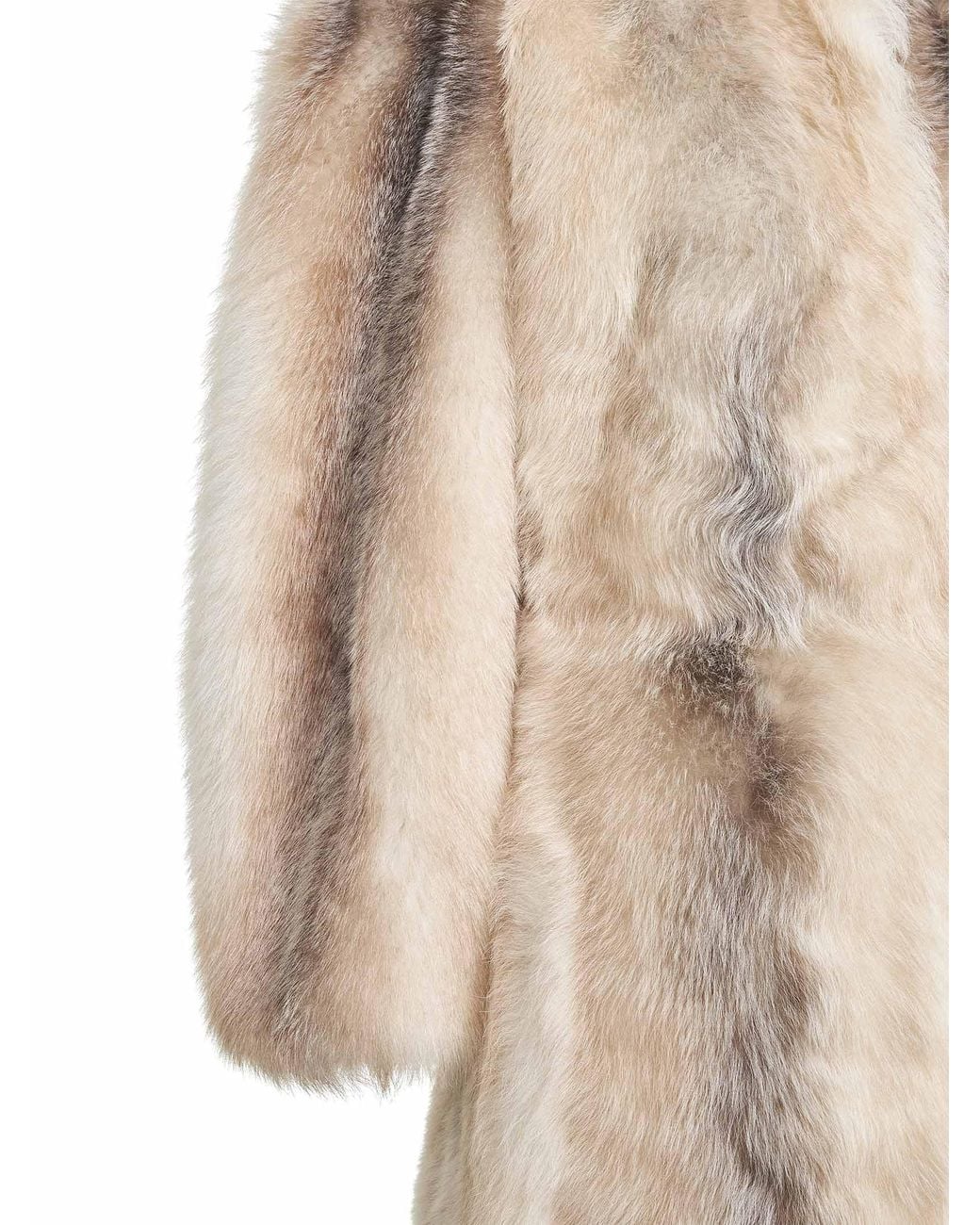 Fendi Natural Fur Oversized Coat
