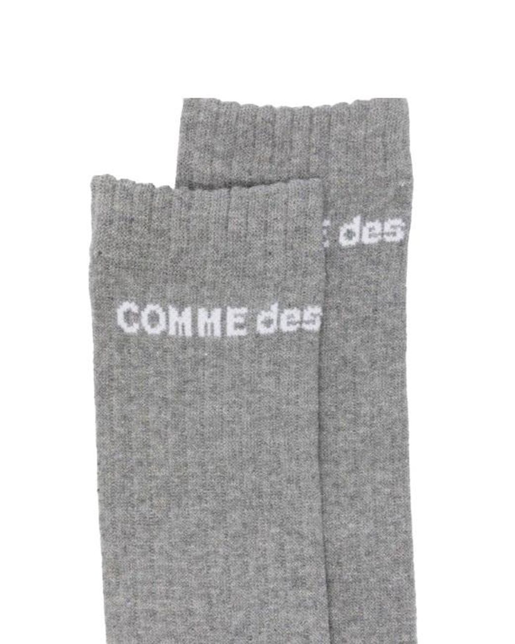 Comme des Garçons Gray Calf Socks for men