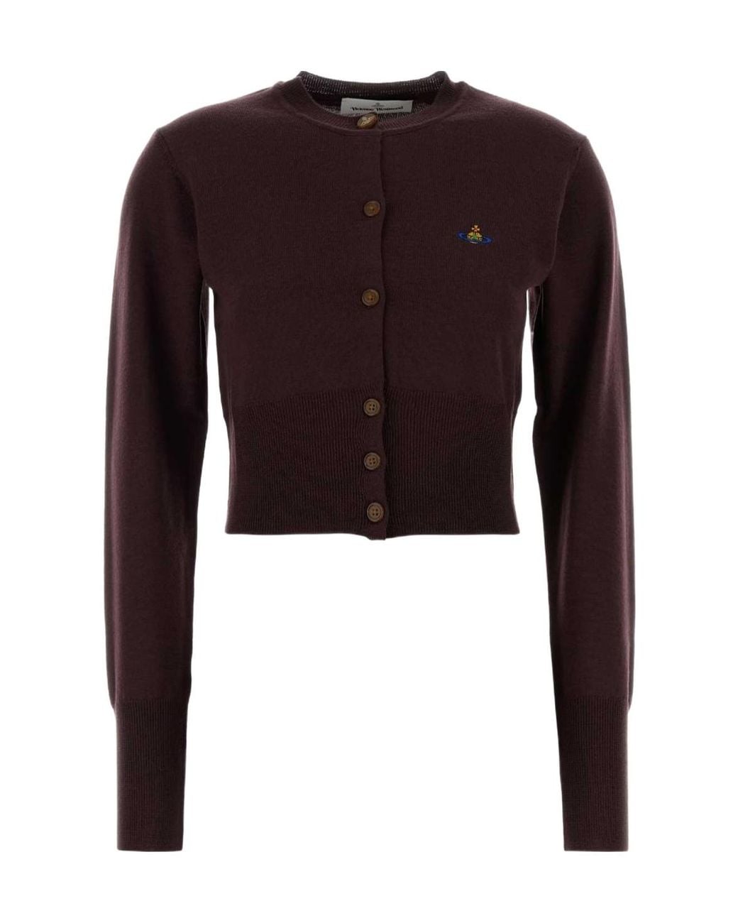 Vivienne Westwood Red Bea Cropped Cardigan