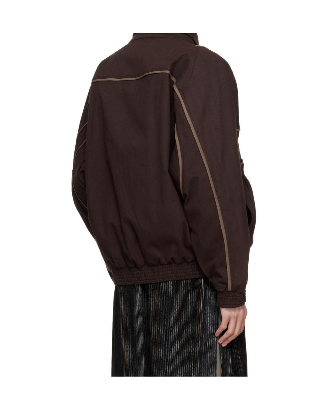 Kiko Kostadinov Brown Contrast Piped Jacket
