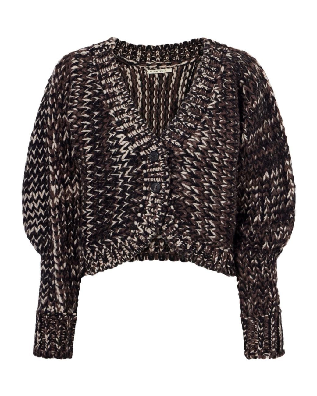 Kallmeyer Black Wool-Blend Cardigan