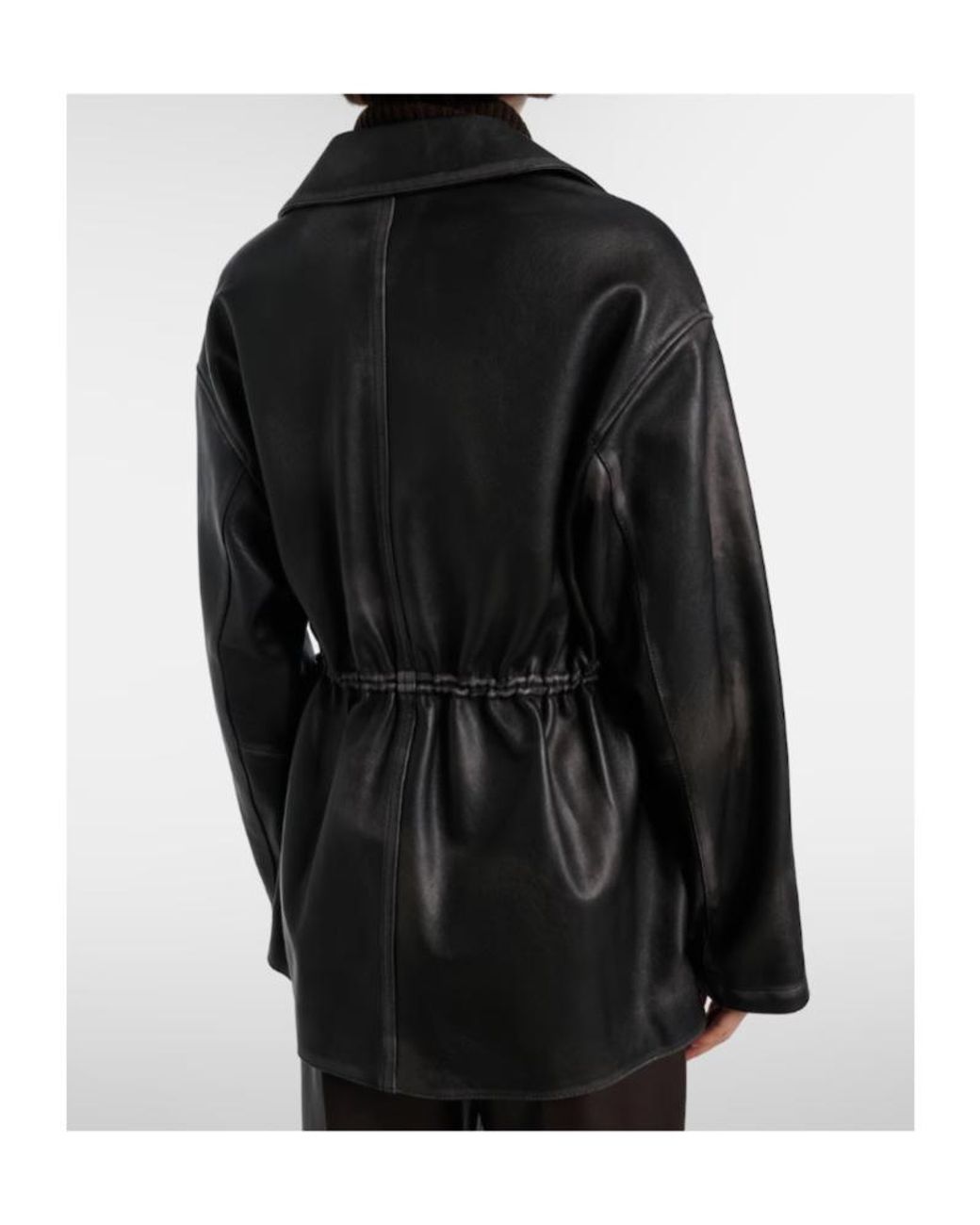 Dorothee Schumacher Black Sleek Statement Leather Jacket