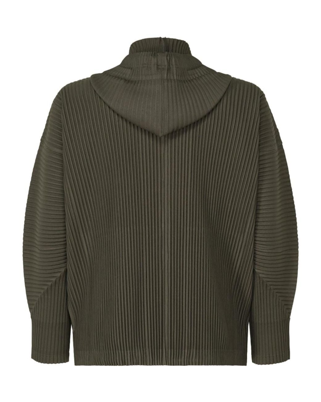 Homme Plissé Issey Miyake Green Homme Plissé Issey Miyake Monthly Colors Hooded Jacket for men