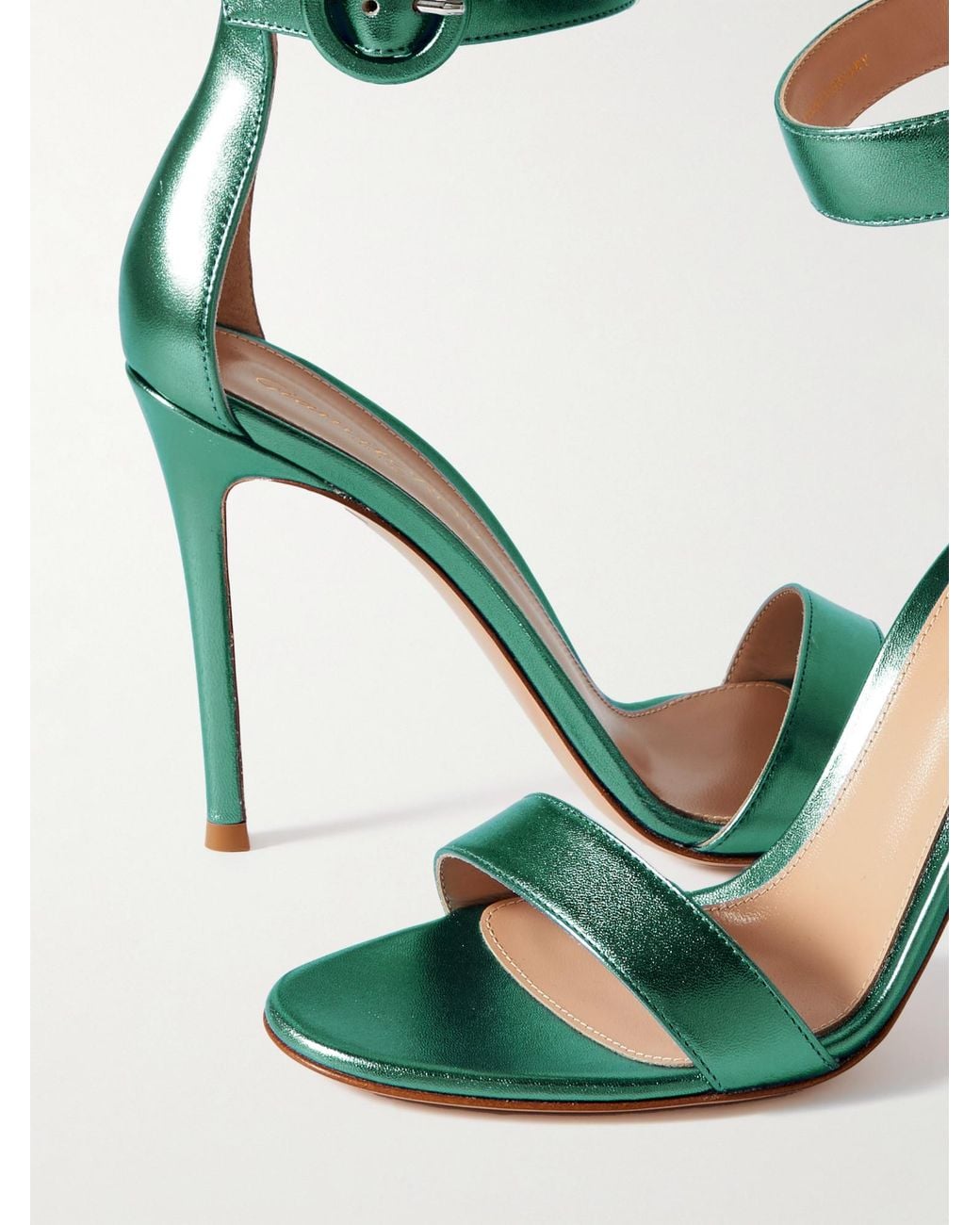 Gianvito Rossi Green Limited-Edition Heeled Sandals