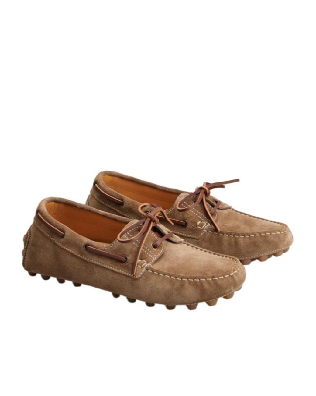 Tod's Brown Boat Gommino Bubble Loafers for men
