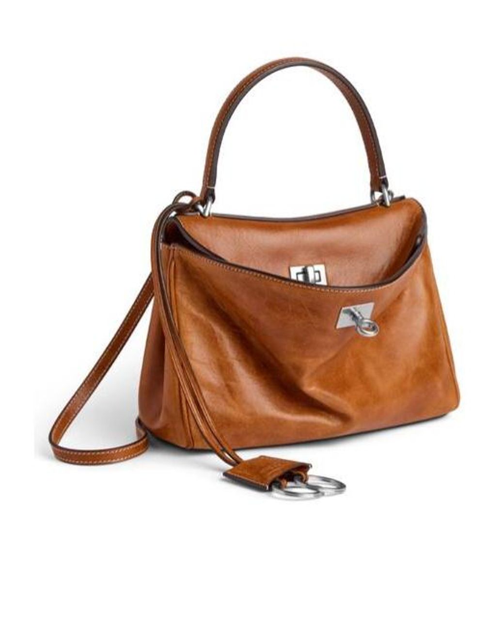 Balenciaga Brown Rodeo Mini Top Handle Bag