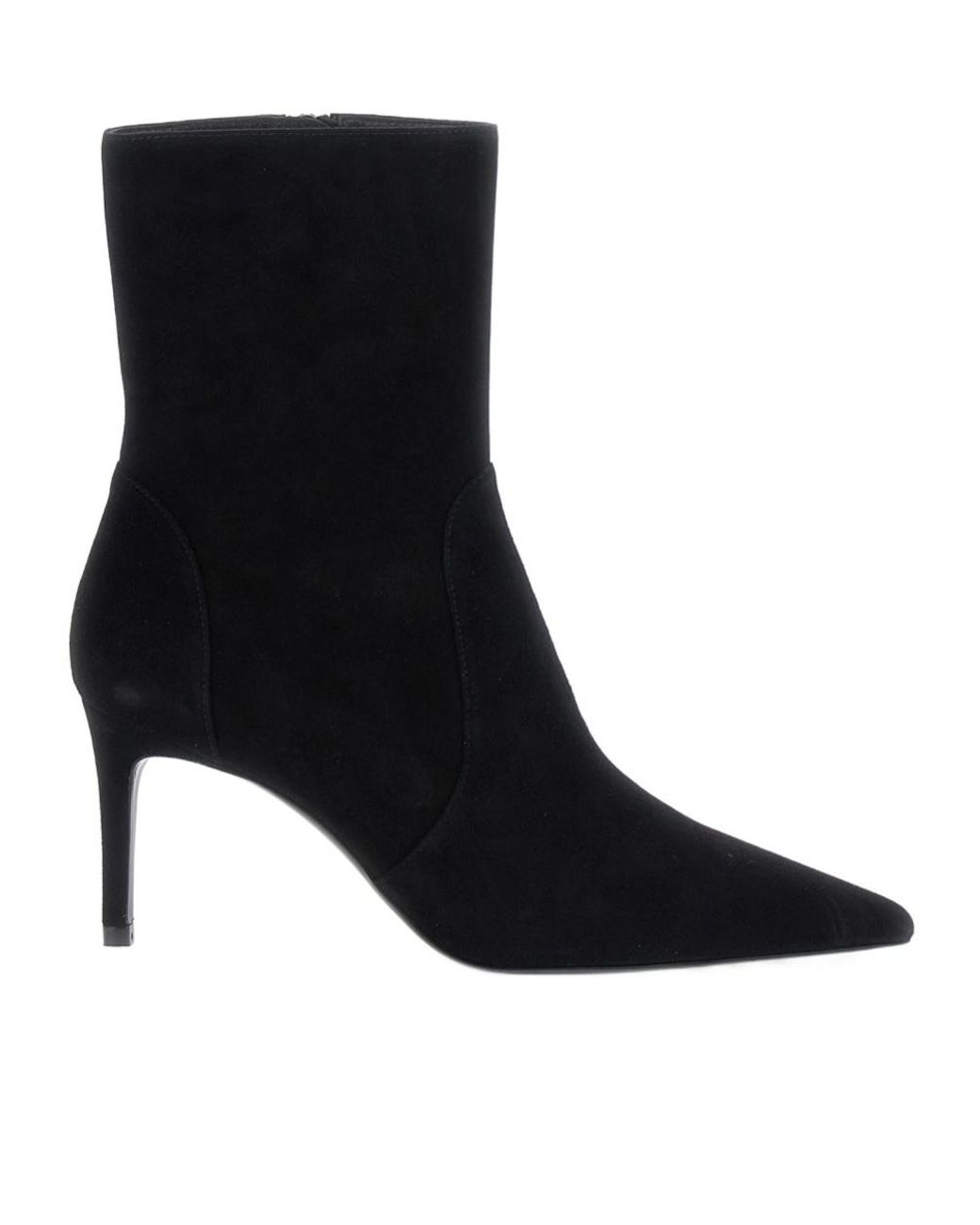 Stuart Weitzman Black Zipper Ankle Boots