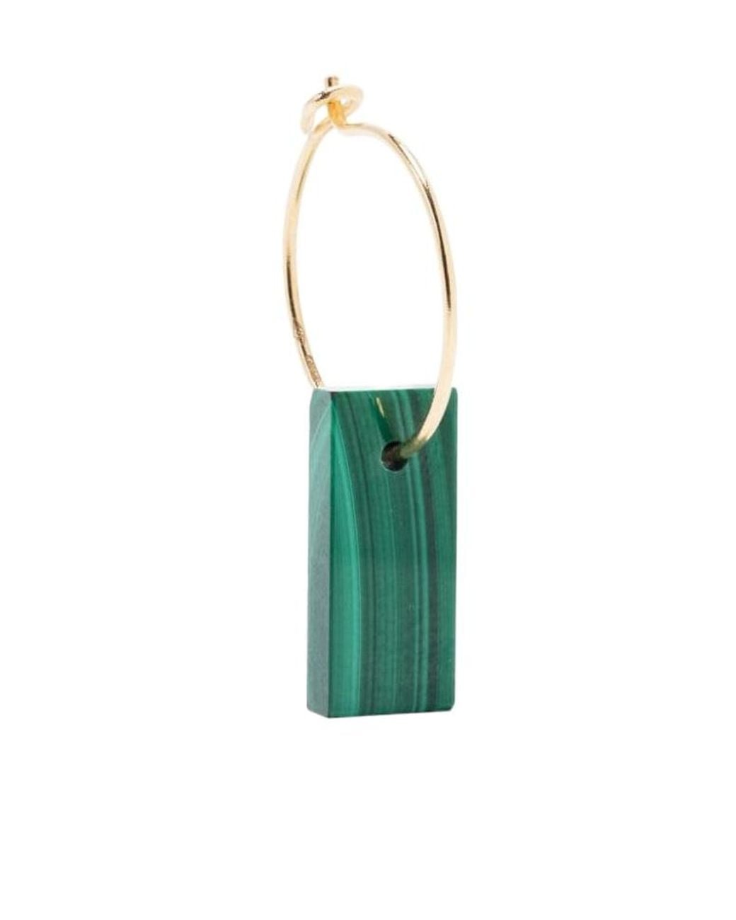 Aliita Green 18Kt Diaspro Malachite Earring
