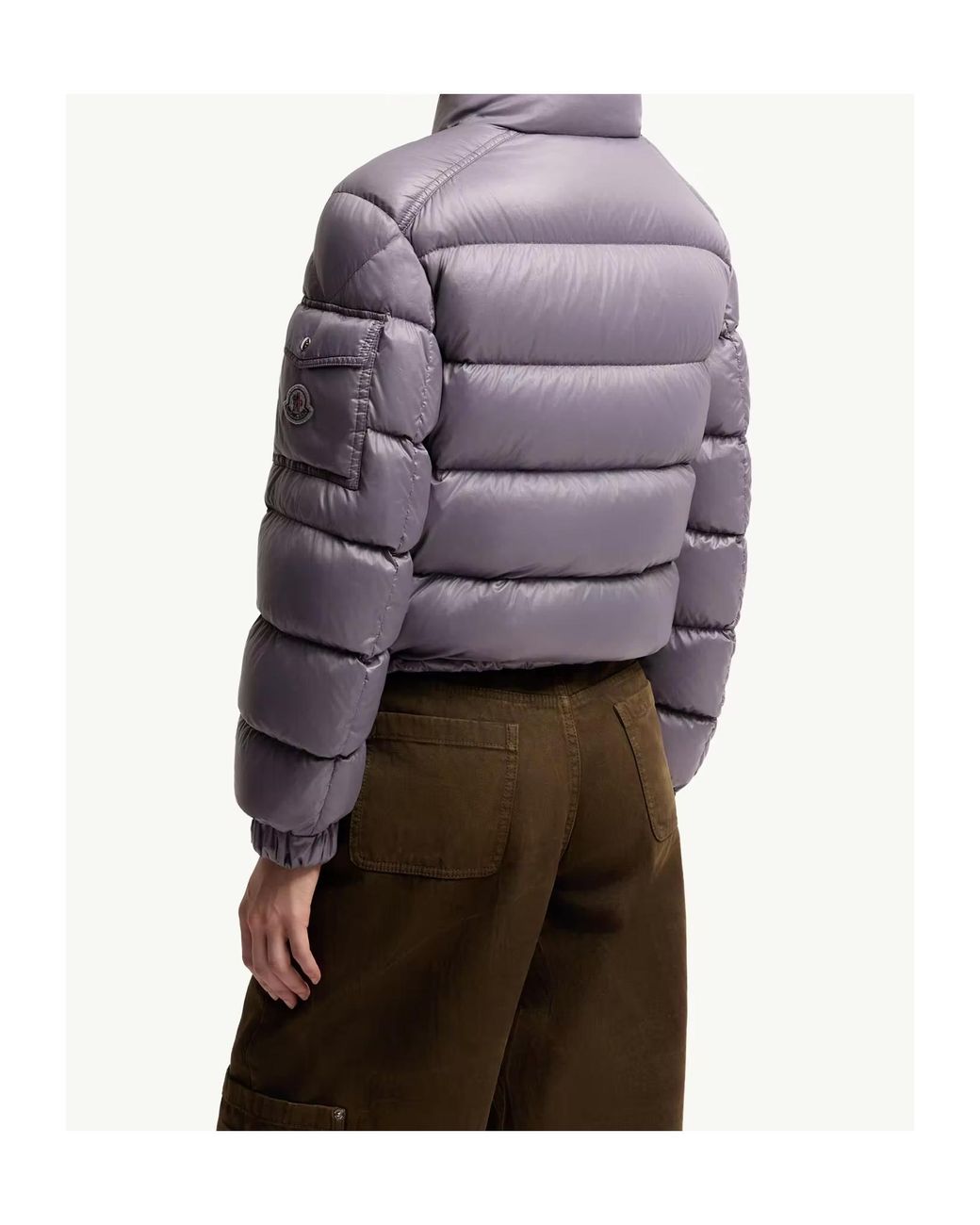Moncler Gray Aveto Short Down Jacket