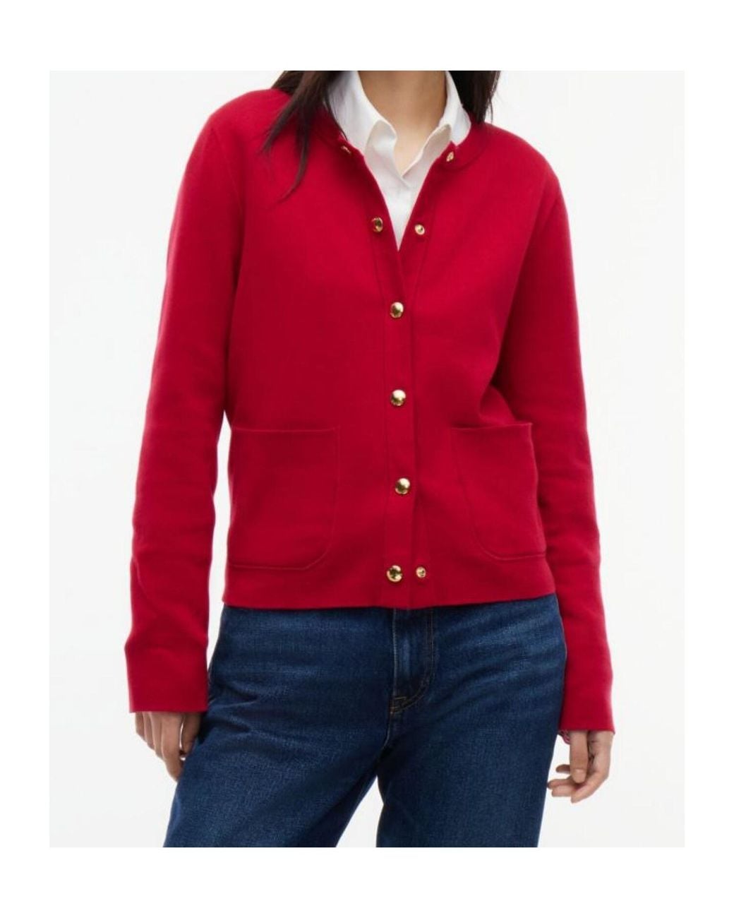 Tommy Hilfiger Red Reversible Horizontal-Stripe Cardigan