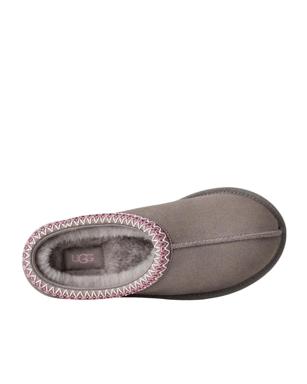 Ugg Gray Tasman Ii Logo Debossed Slippers