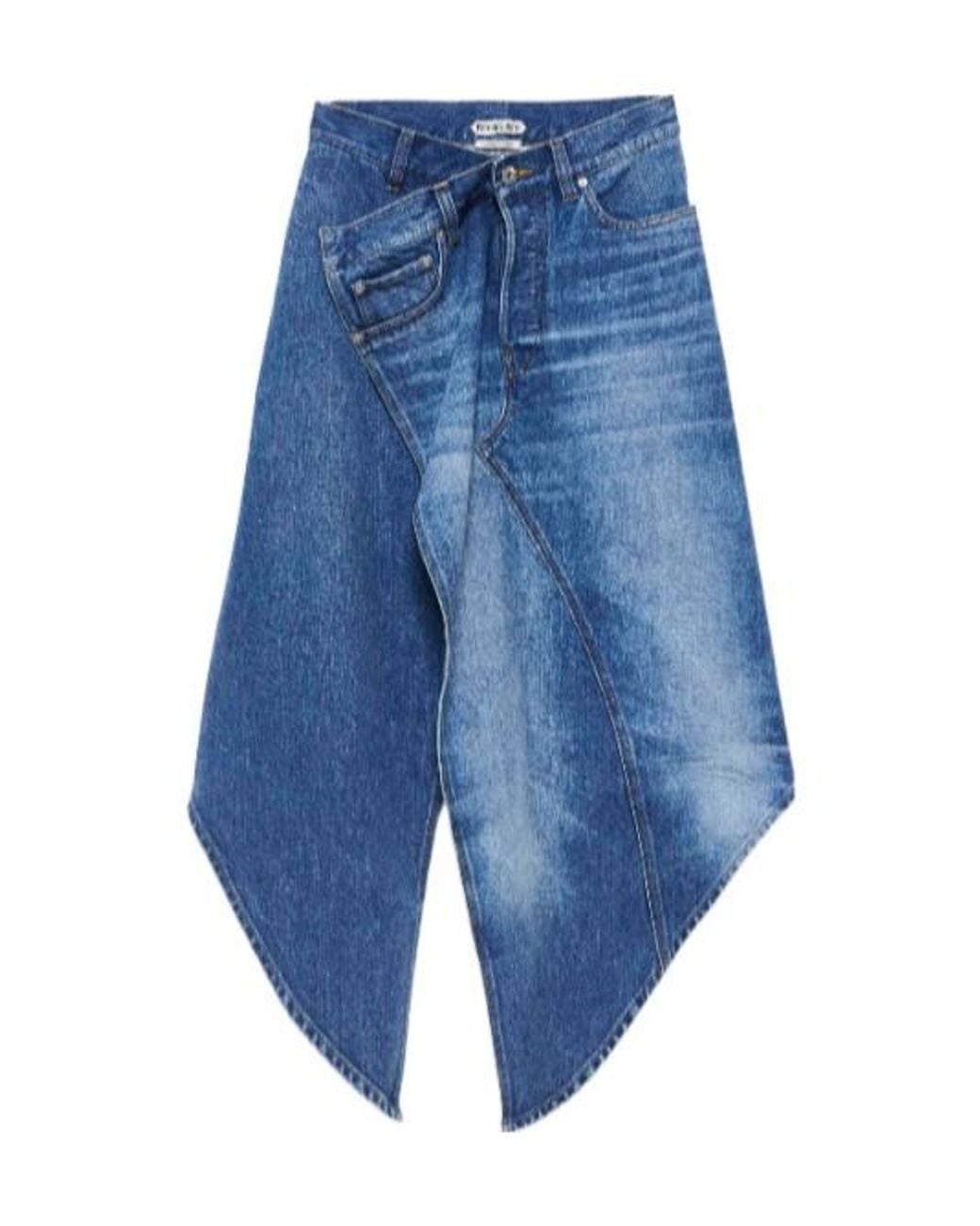 J.W. Anderson Blue Jw Anderson Asymmetric Denim Skirt