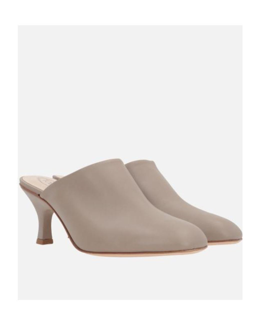 Tod's Brown Mid Heel Slip-On Mules