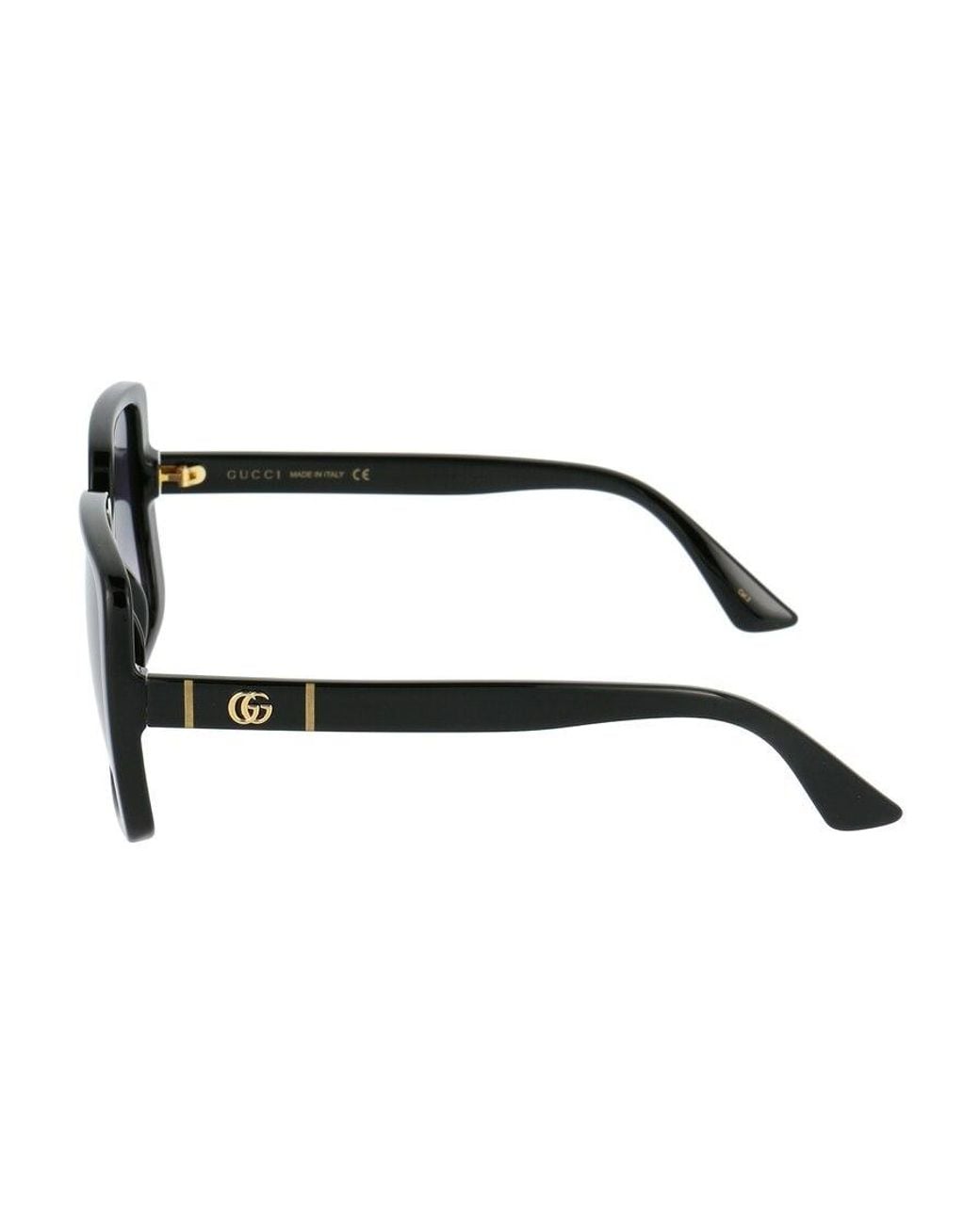 Gucci Blue Eyewear Square Frame Sunglasses