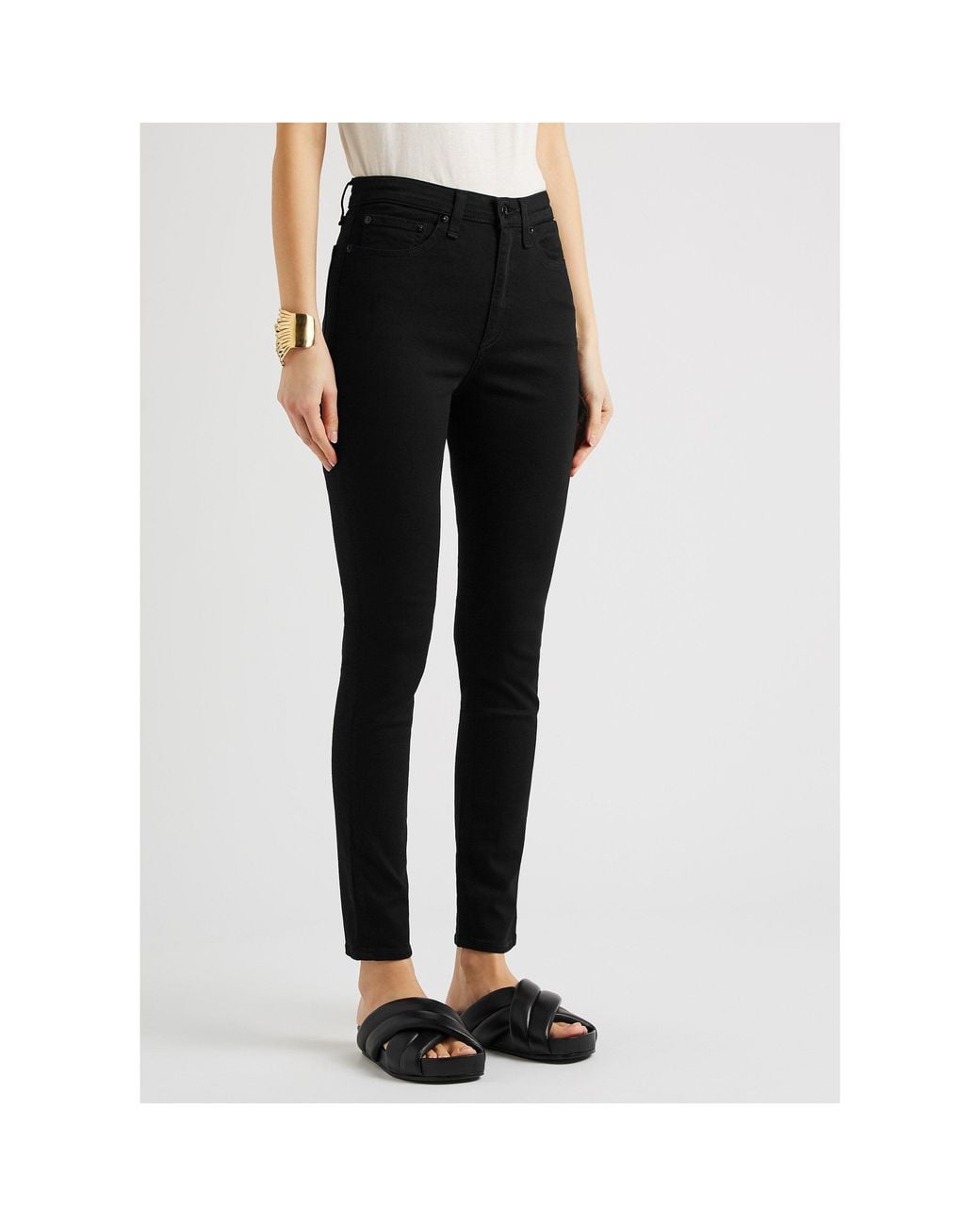Rag & Bone Black High-Waist Jeans