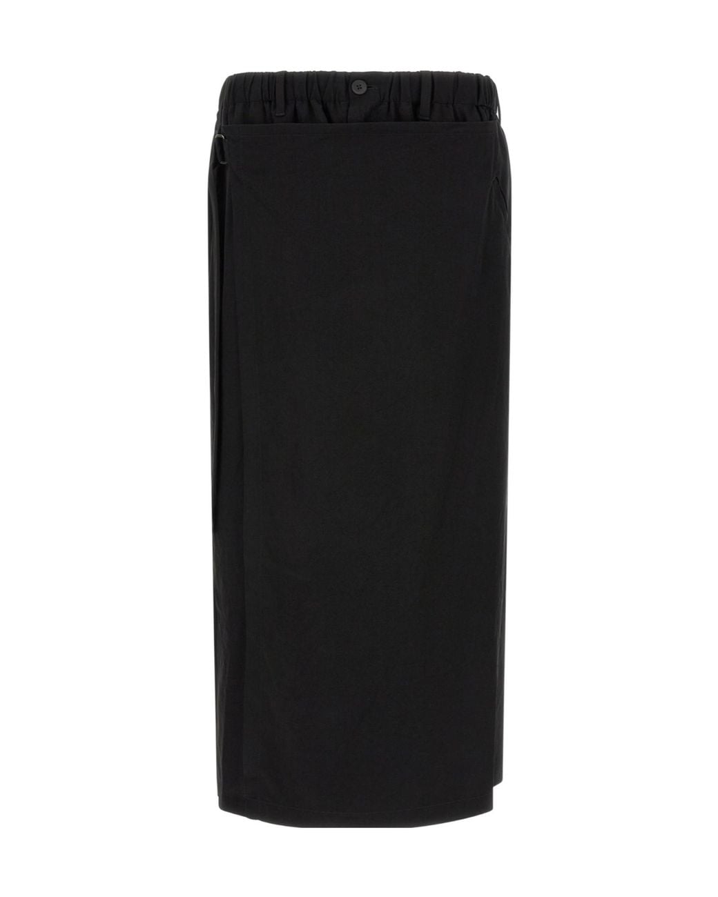 Yohji Yamamoto Black Ta Tuxedo Wrap Trousers for men