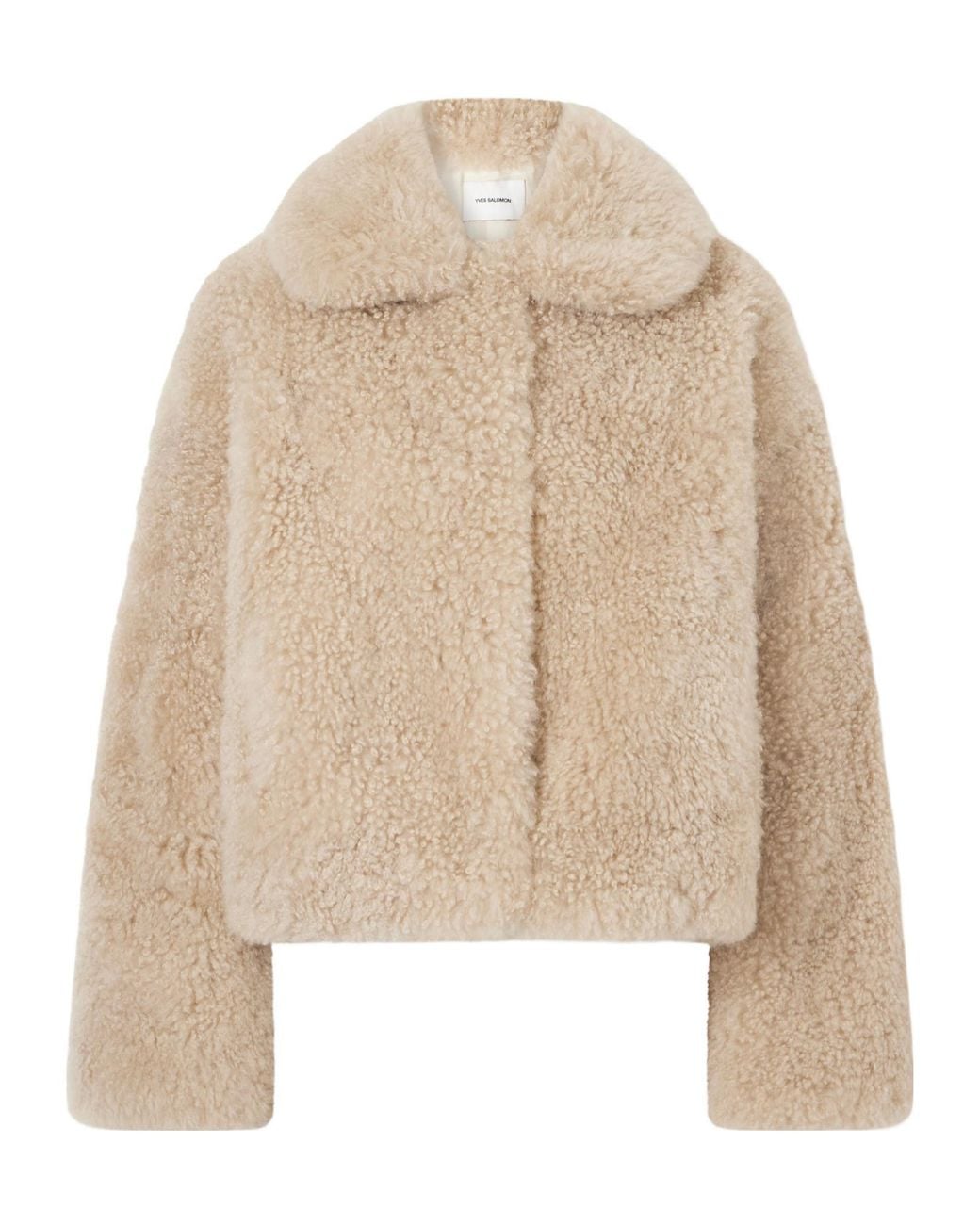 Yves Salomon Natural Shearling Jacket