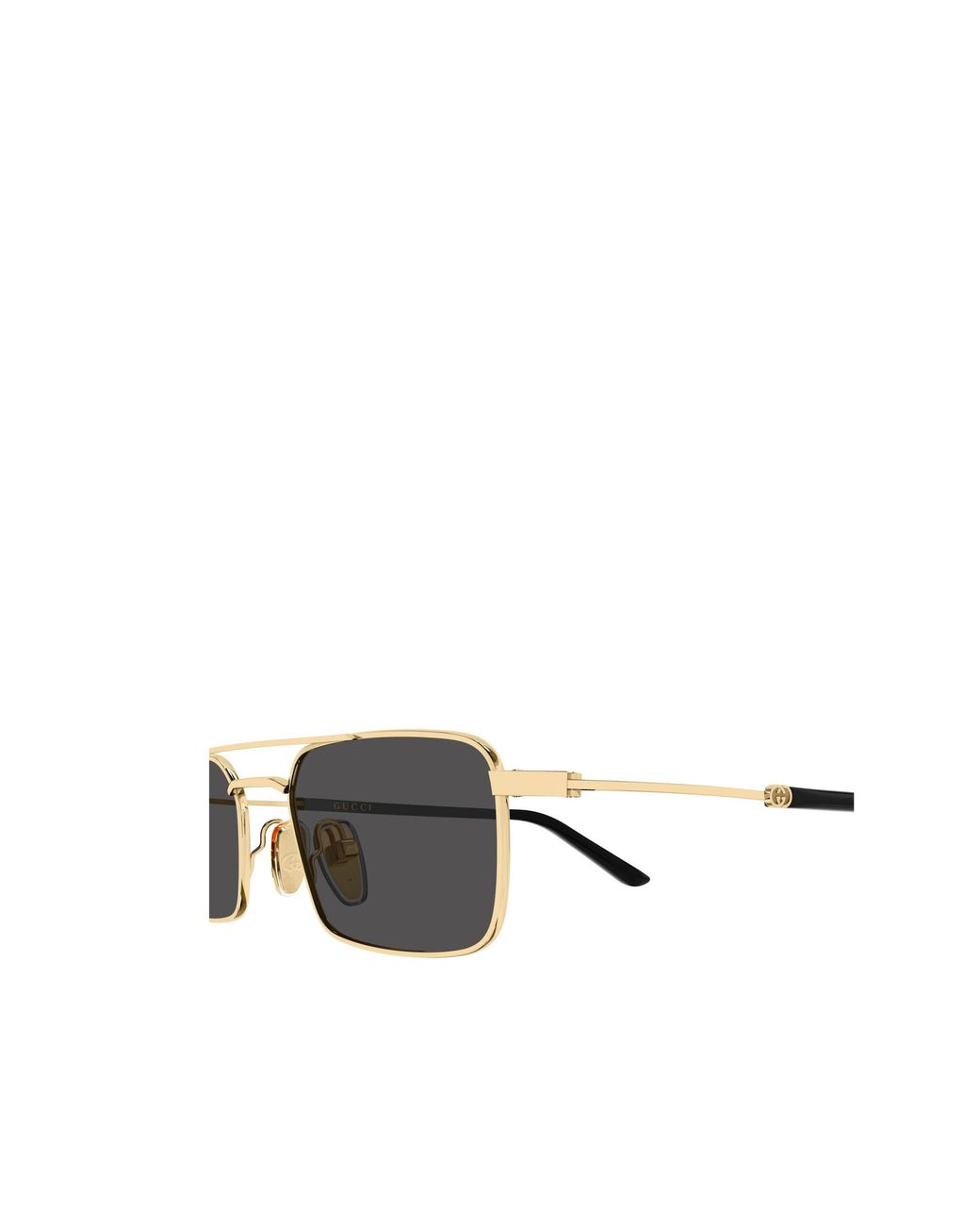 Gucci White Rectangle Sunglasses for men