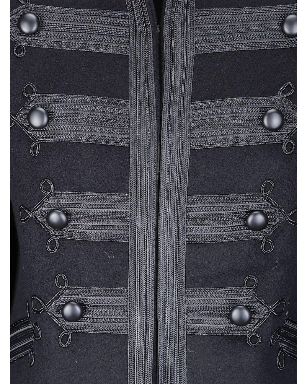 P.A.R.O.S.H. Blue Braided Trim Military Jacket