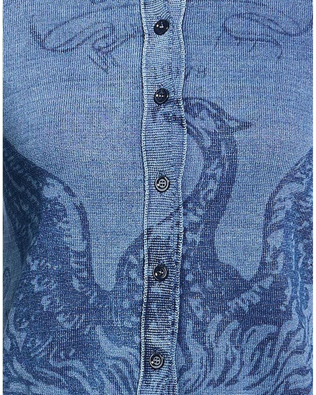 DIESEL Blue Printed Cardigans