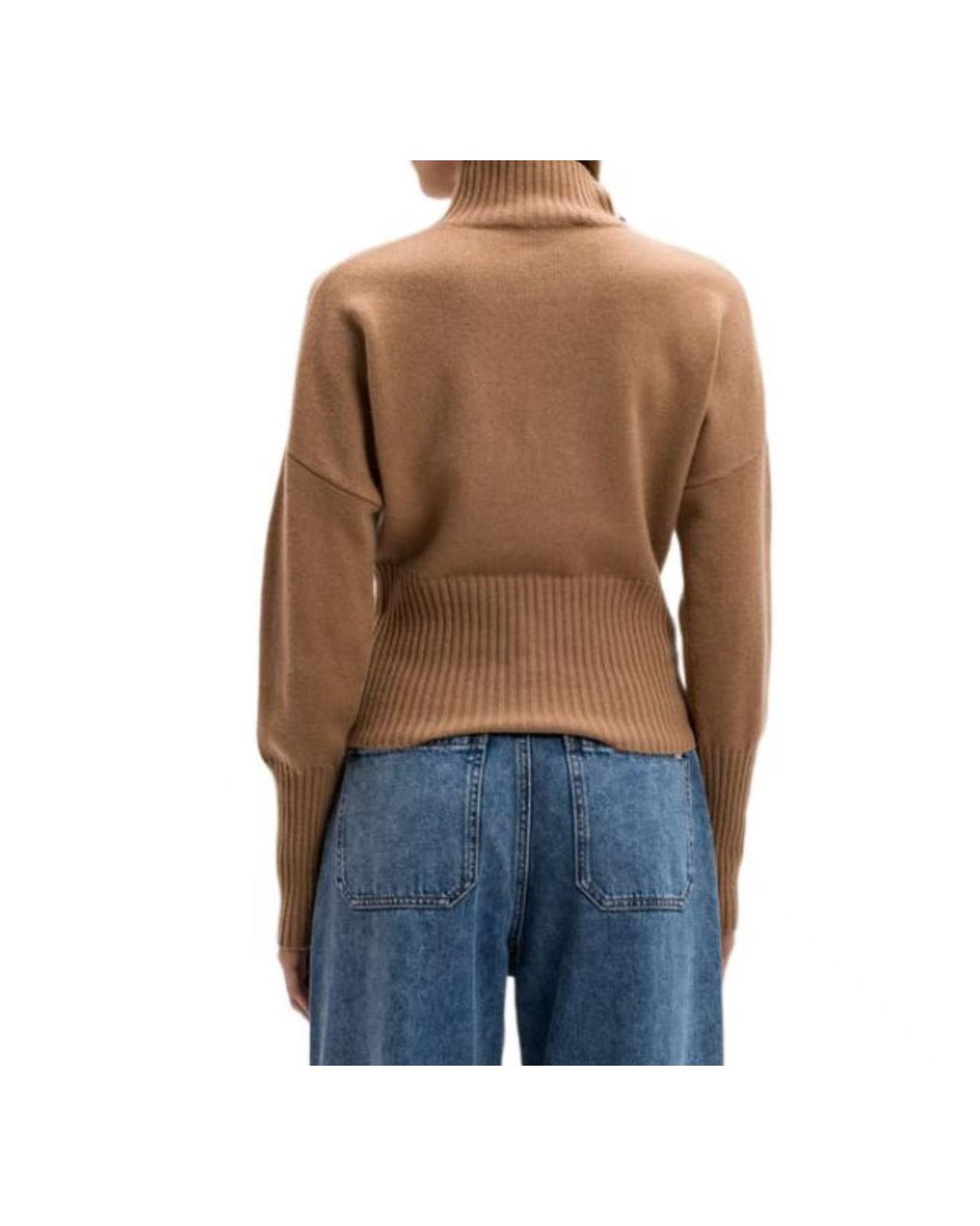 Max Mara Pink Studio High Neck Long-Sleeved Jumper