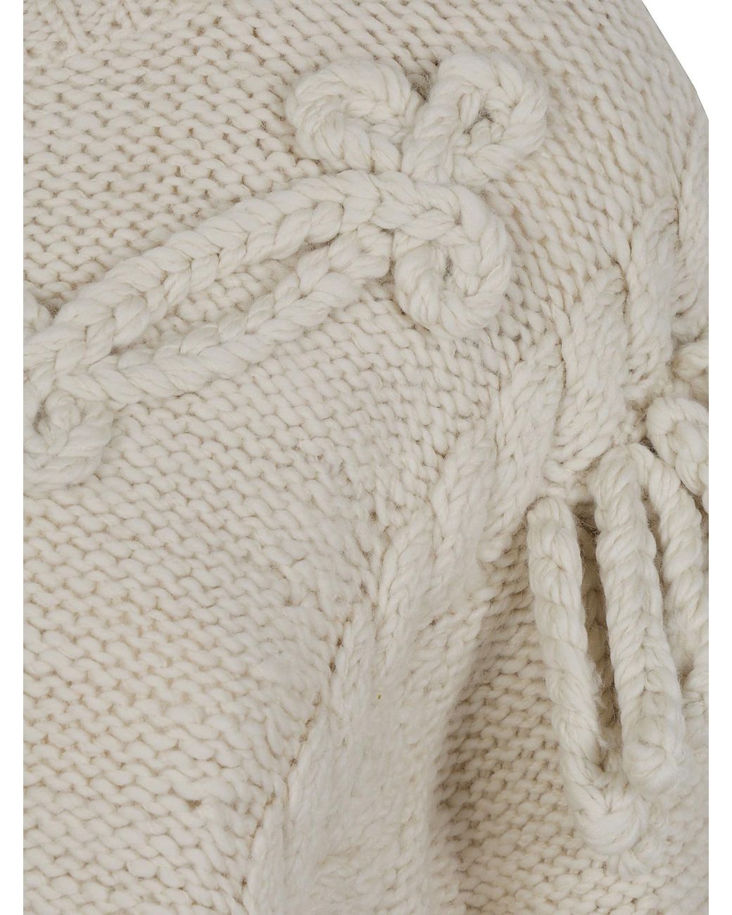Isabel Marant White Étoile Katria Cable Knit Sweater