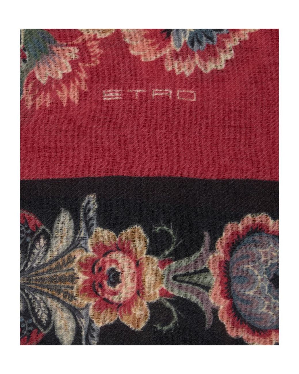 Etro Multicolor Flower Printed Scarf