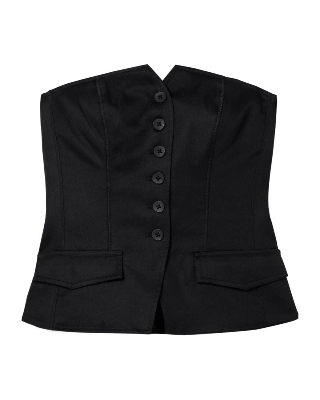 Ulla Johnson Black Bra-Style Top