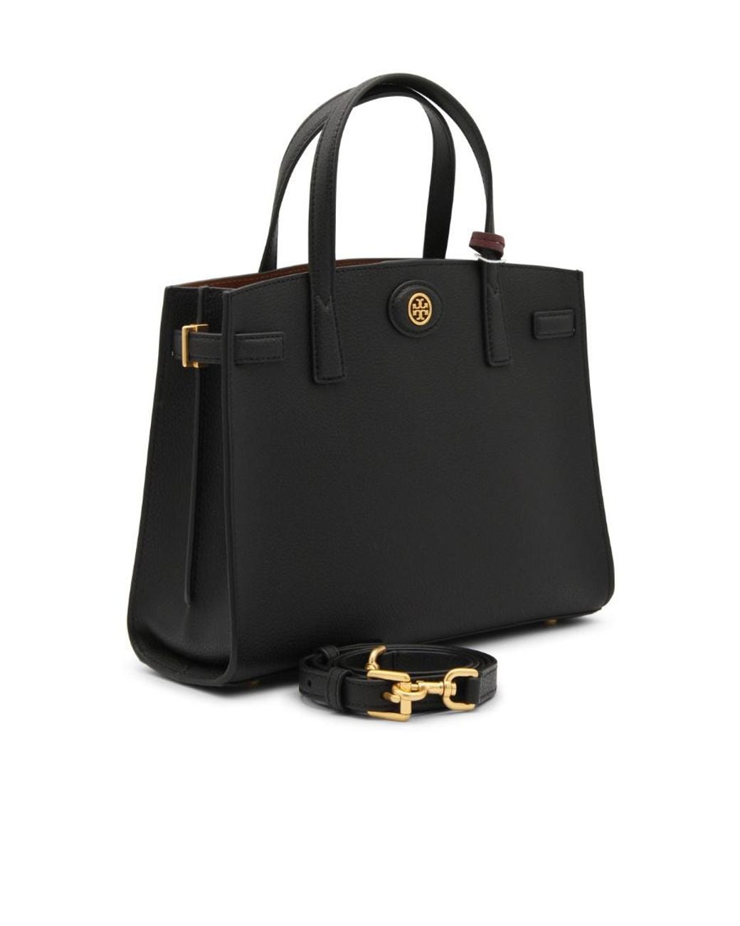 Tory Burch Black Logo Detailed Small Shoulder Bag