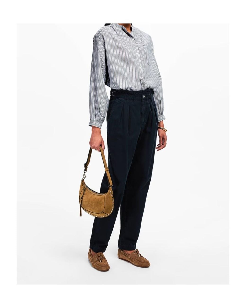 Isabel Marant Blue High Waist Casual Pants