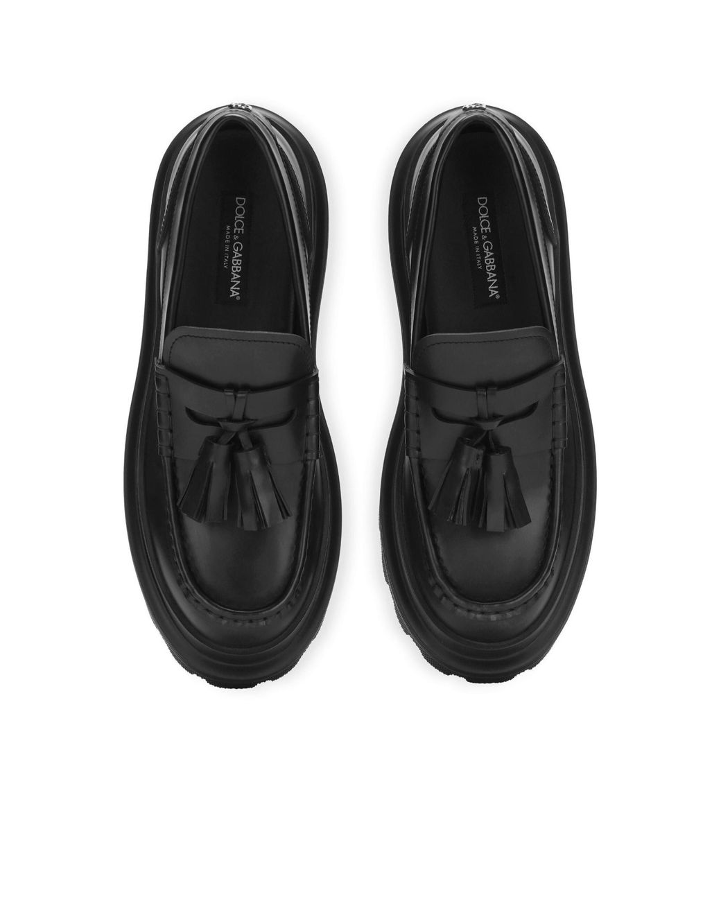 Dolce & Gabbana Black Chunky Sole Loafers for men