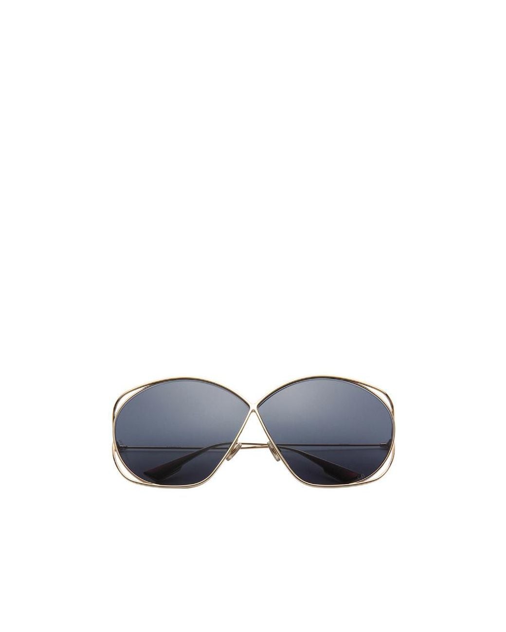 Dior Blue Oversized Round Sunglasses