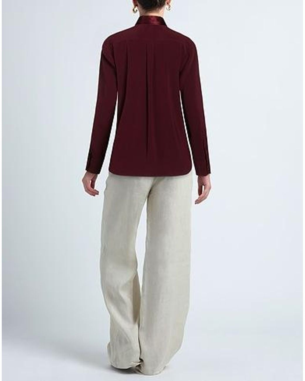Rag & Bone Purple Solid-Color Long-Sleeved Shirt
