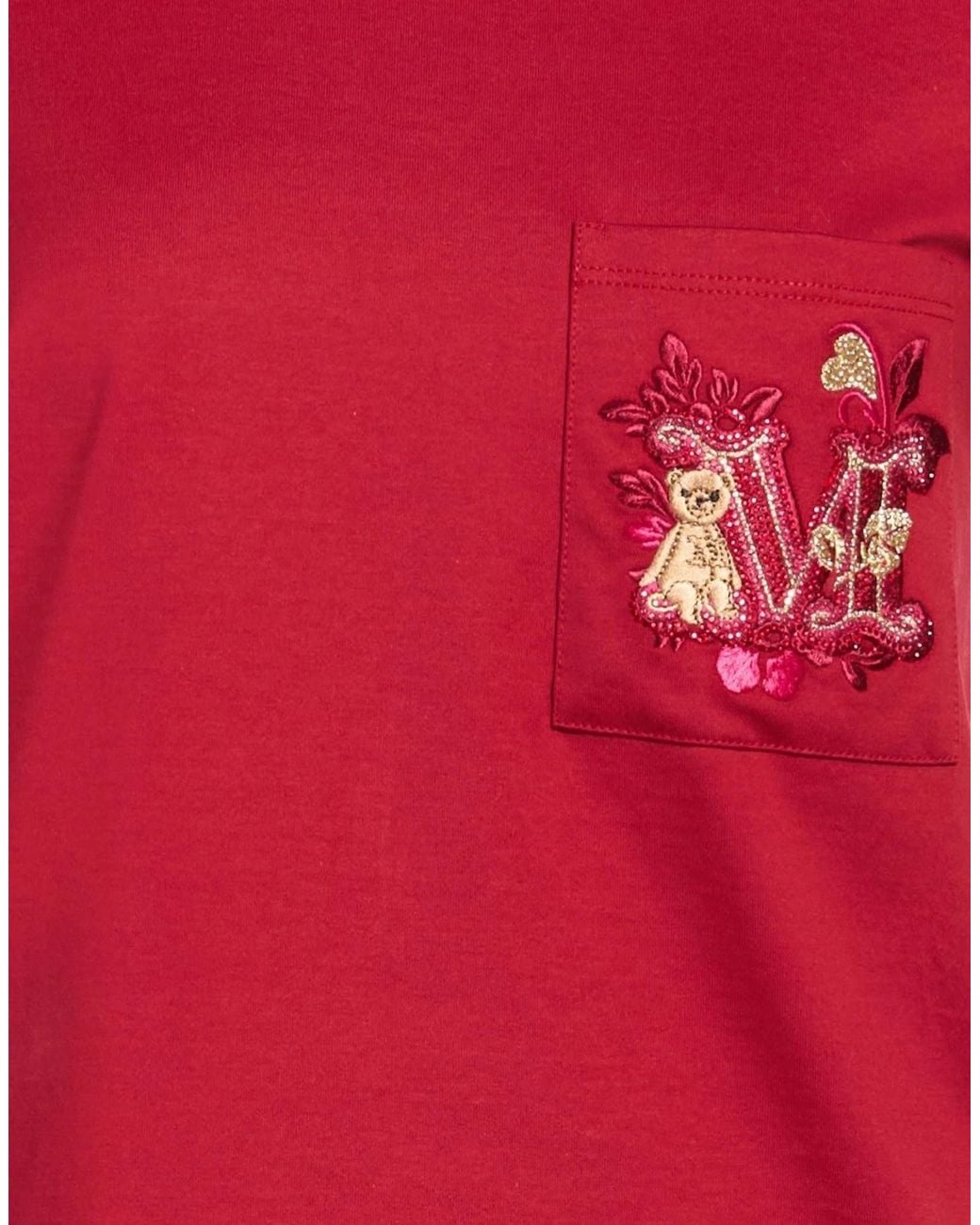 Max Mara Red Logo Short Sleeve T-Shirt
