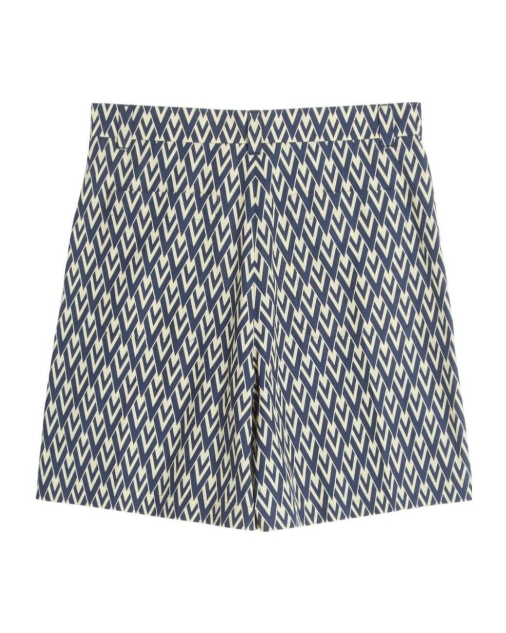 Valentino Black Patterned Shorts for men