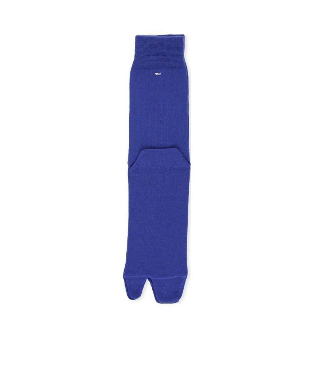 Maison Margiela Blue Tabi Wool-Blend Socks
