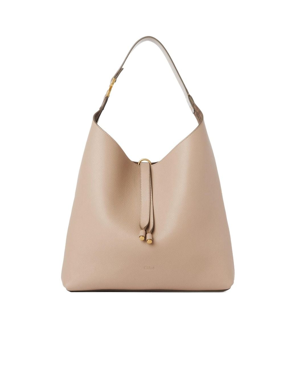 Chloé Natural Chloé Marcie Tassel-Closure Tote Bag