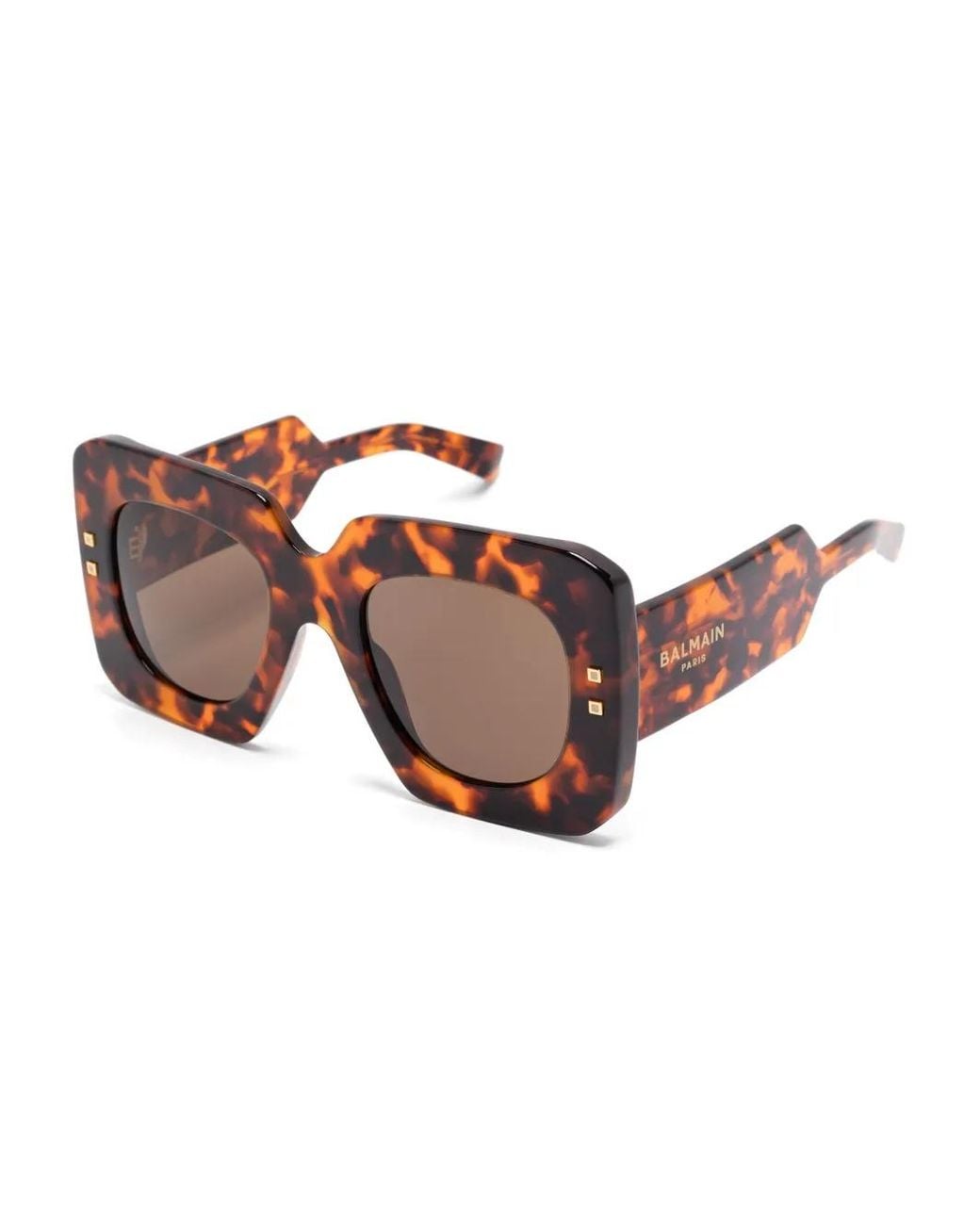 Balmain Brown Full Frame Sunglasses