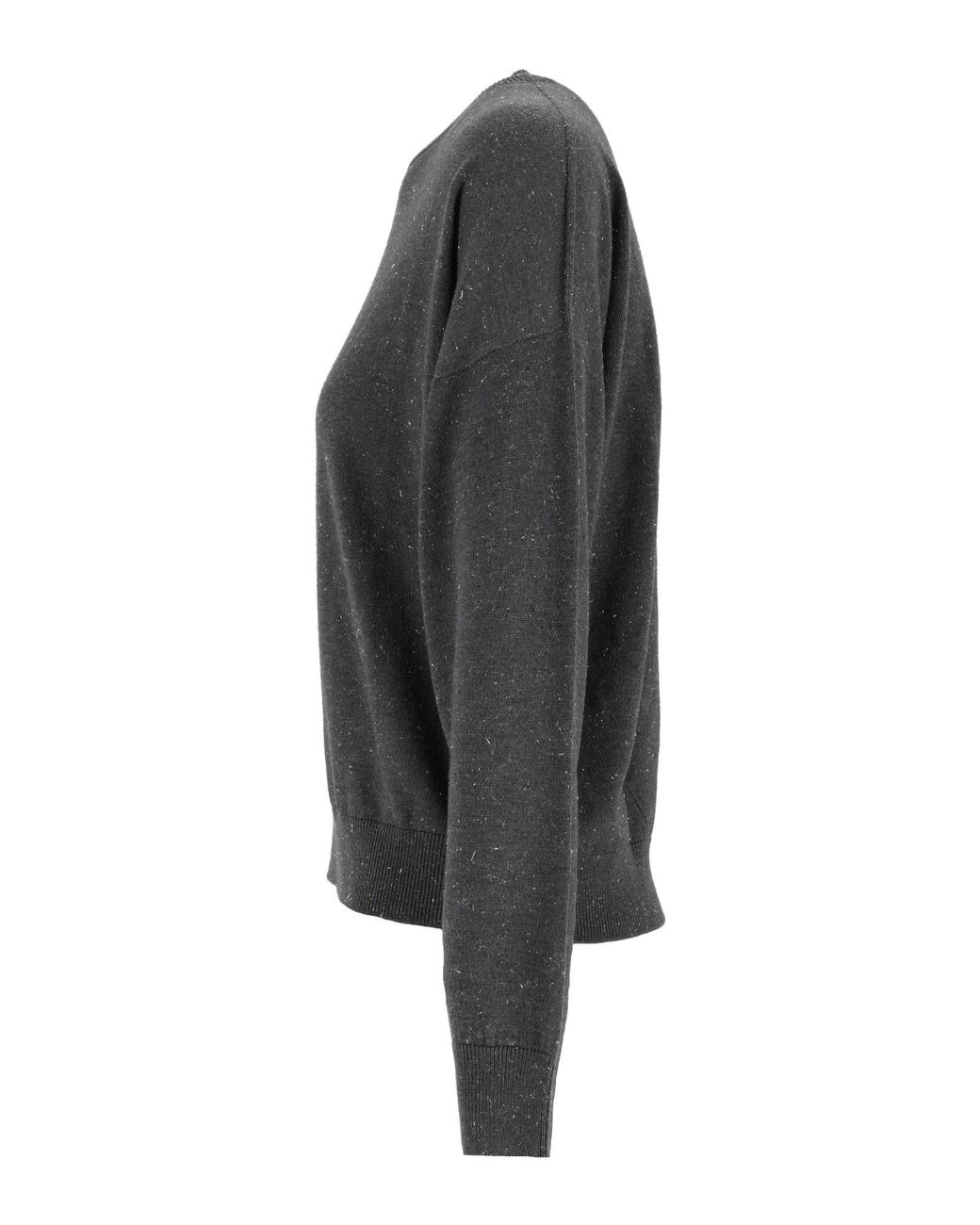 Peserico Gray Long-Sleeved Crewneck Jumper