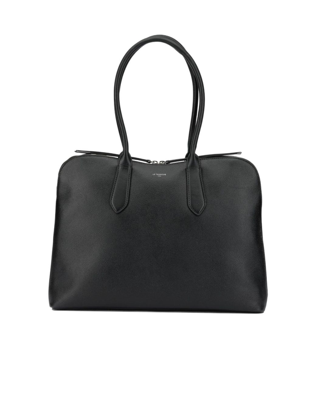 Le Tanneur Black Zippered Shoulder Bag