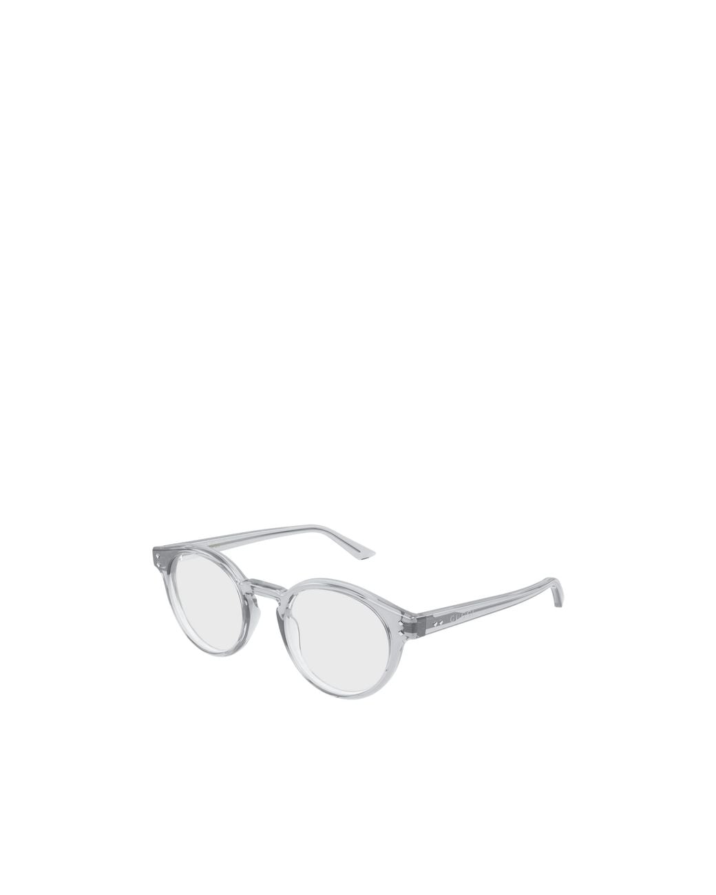Gucci White Eyewear Round Frame Glasses for men