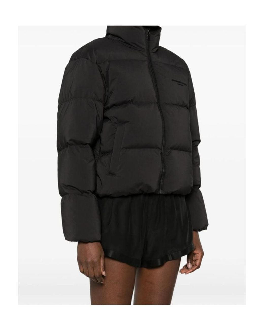 Alexander Wang Black Zip-Up Padded Jacket
