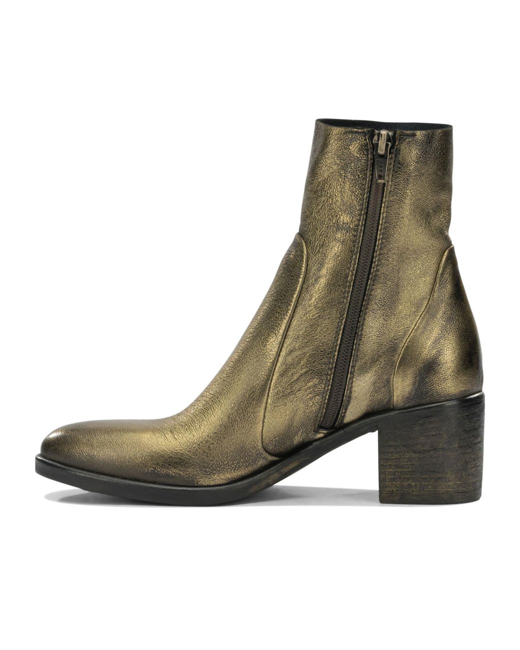 Strategia Green High-Heeled Ankle Boots